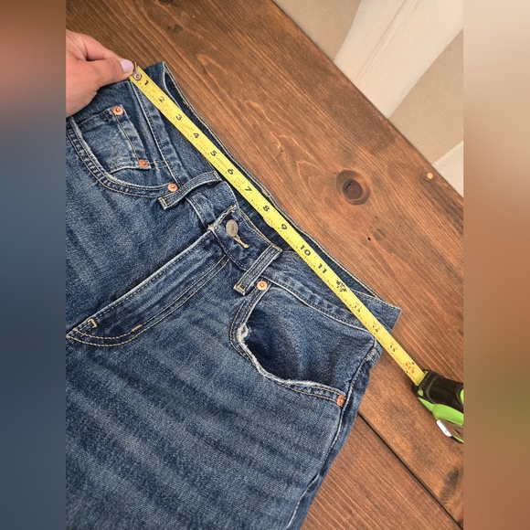 Levi's Low Pro Straight Distressed Pants Jeans Size 27 - Picture 9 of 9